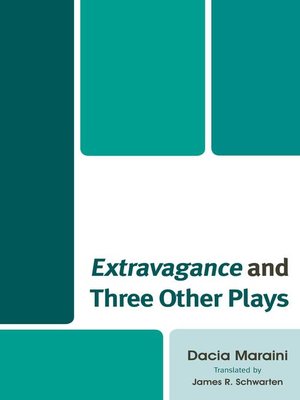 cover image of Extravagance and Three Other Plays